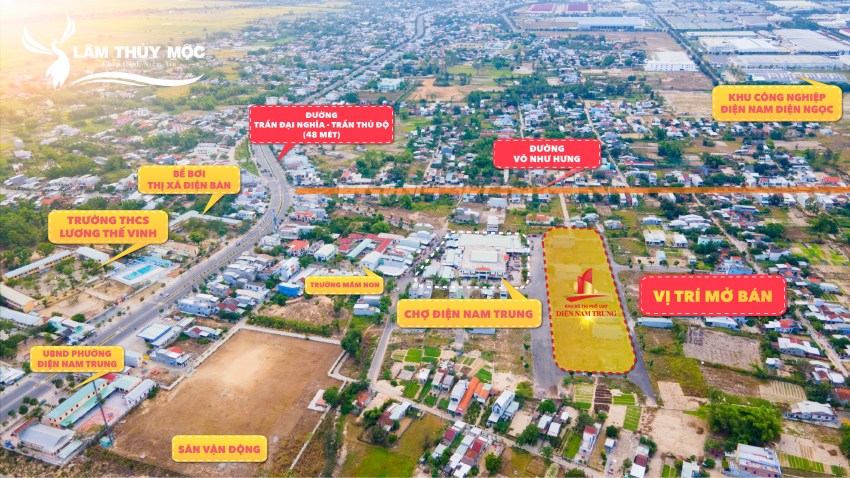 Khu phố chợ Điện Nam Trung tọa lạc vị trí đắc địa