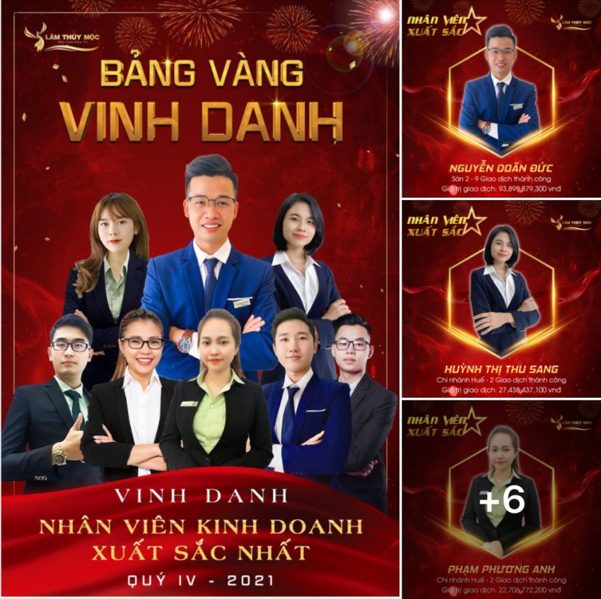 8 nhân viên xuất sắc nhất trong quý VI/2021