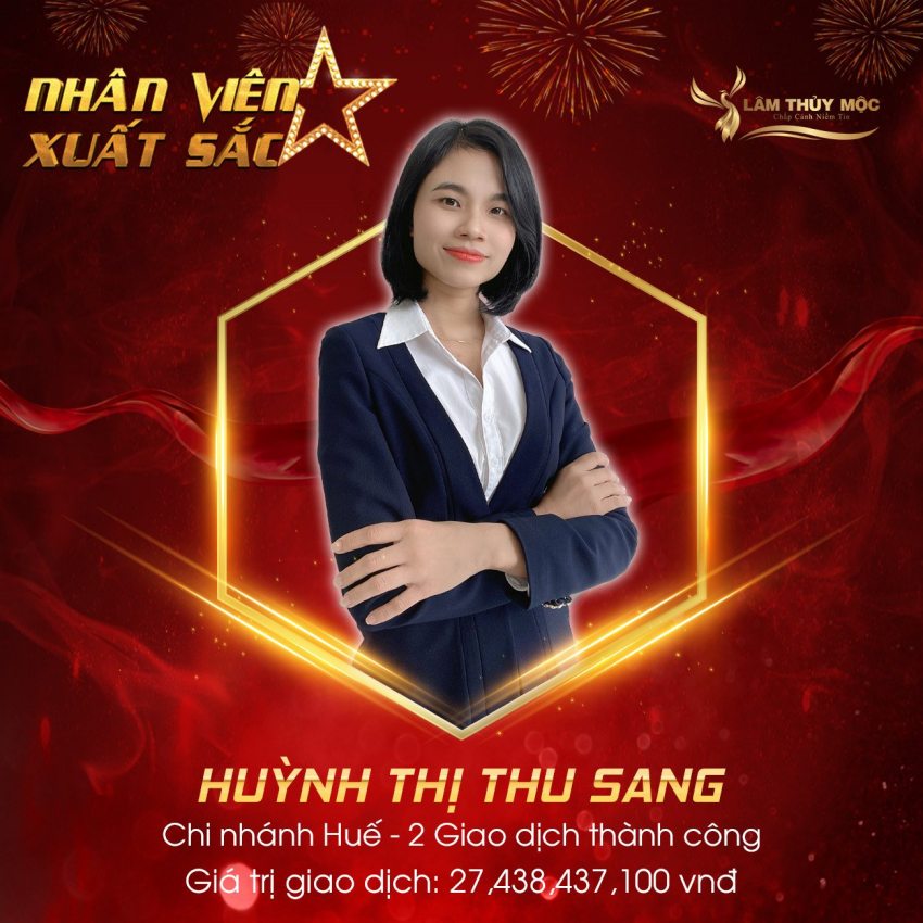 Huỳnh Thị Thu Sang - Nhân viên kinh doanh chi nhánh Huế